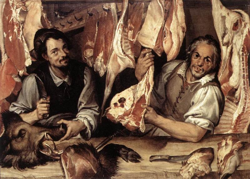 PASSEROTTI, Bartolomeo The Butcher's Shop a china oil painting image